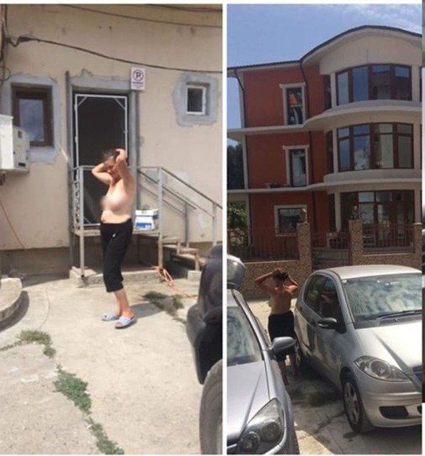 Noua modă în Năvodari: cu sânii la vedere!