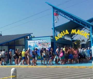 Aglomeraţie la Aqua Park