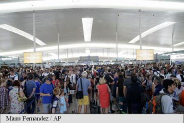 Haos pe aeroportul din Barcelona după o grevă a agenților de securitate
