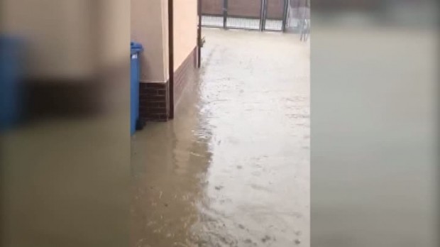 Grădiniţă din Constanţa, inundată din cauza ploii torenţiale!