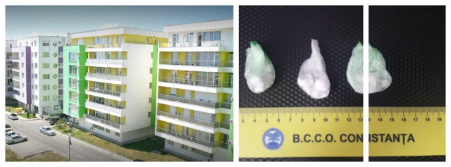COCAINĂ pe LITORAL! Era depozitată într-un complex imobiliar din Mamaia Nord