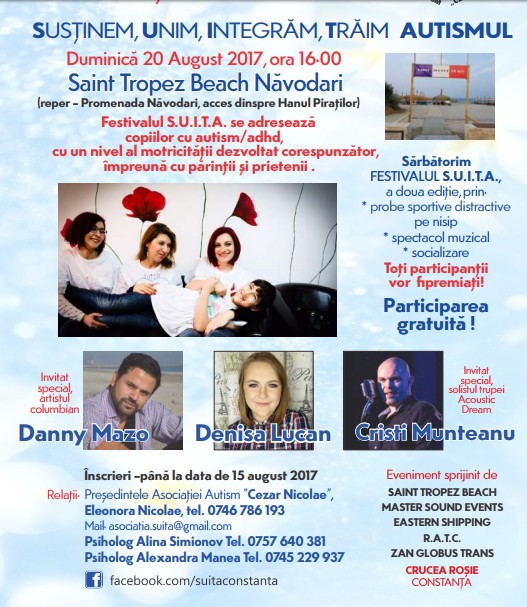 Eveniment inedit la Năvodari, adresat copiilor cu autism/adhd