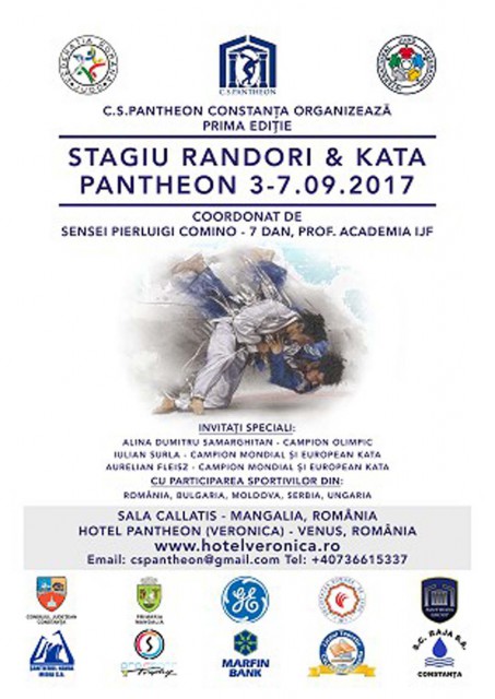 Stagiu internaţional de pregătire PANTHEON - JUDO - RANDORI & KATA 2017, la Mangalia
