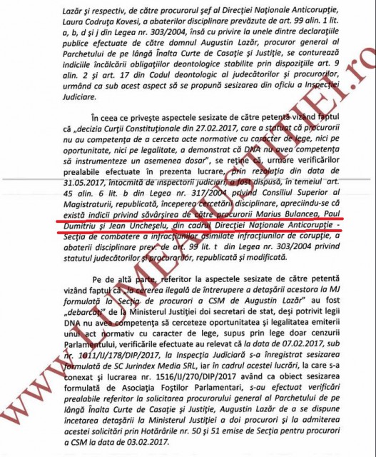 Procurorii care au anchetat Guvernul, în atenţia Inspecţiei Judiciare!