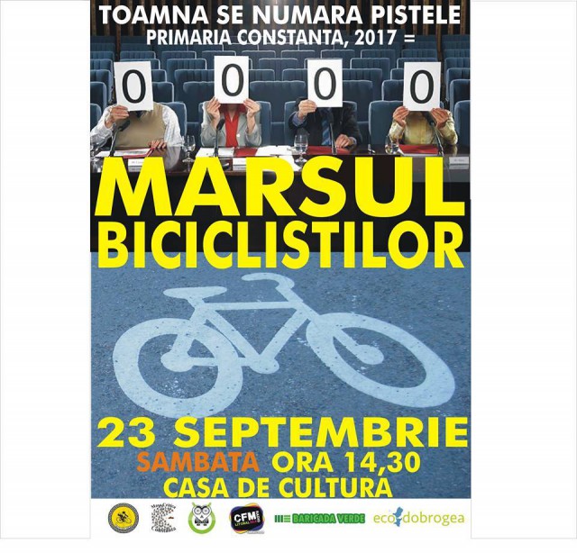 Bicicliștii din Constanța se pregătesc de marș. Vor mai multe piste!