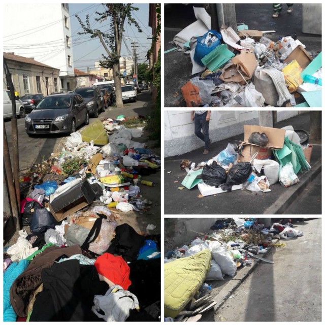 NU VĂ E JENĂ?! Locuitorii din centrul Constanţei au transformat străzile în GROPI de GUNOI!
