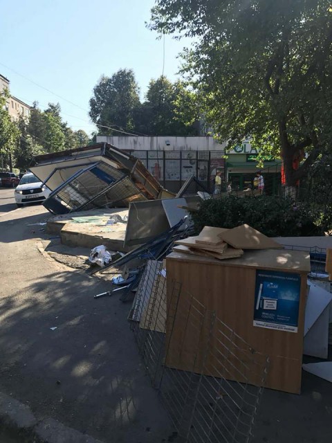 Un chioșc a fost demolat în Tomis Nord!