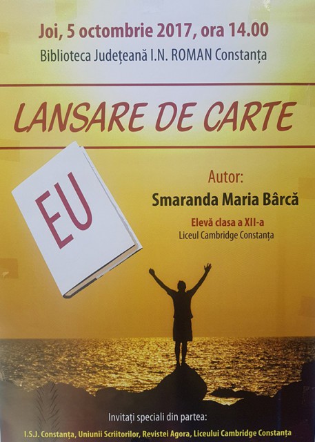 Orice şcoală ar trebui să aibă o Smărăndiţa ei! Lansare de carte, la Constanţa