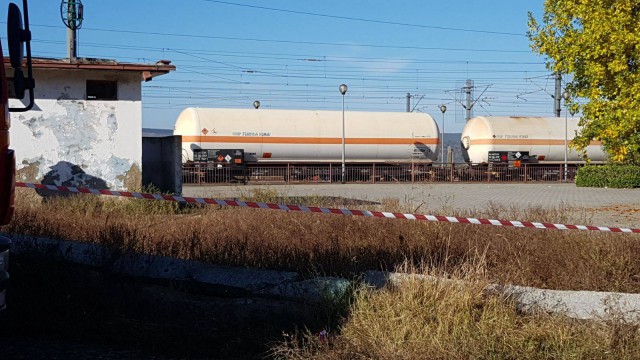 PERICOL! Pierderi de gaze la un tren în gara Saligny