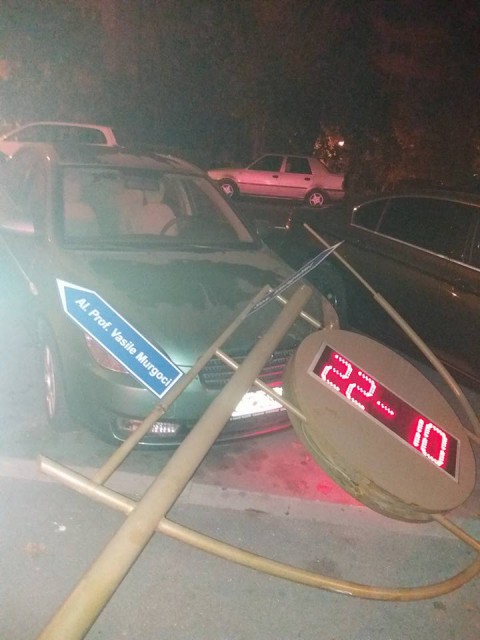 Surpriză neplăcută pentru un șofer constănțean! Iată ce a căzut pe mașina acestuia