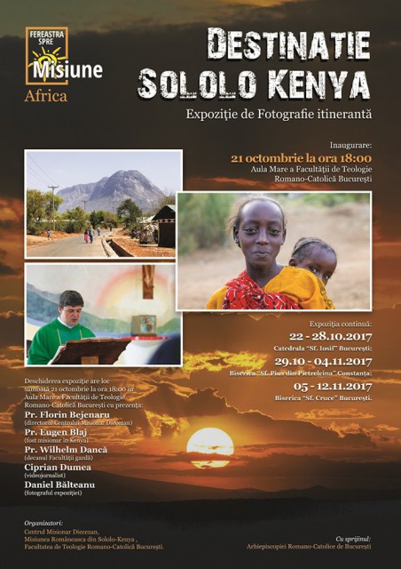 Expoziţia itinerantă „Destinaţie Sololo Kenya” expusă la biserica romano-catolică din Constanţa