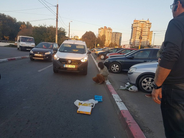 Pieton accidentat: a traversat neregulamentar!