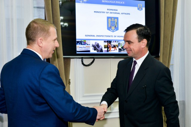 Şeful Poliţiei Române, vizitat de delegaţia Poliţiei Naţionale din Ucraina