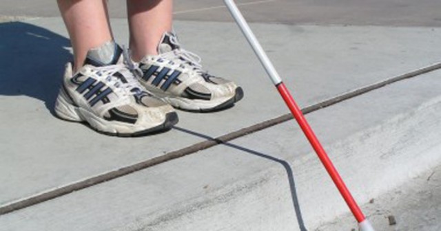 Elevii învaţă să ajute persoanele cu deficienţe de văz şi auz