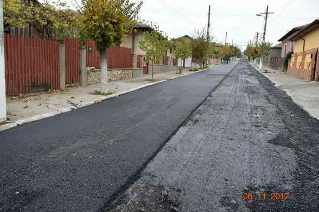 Lucrări de asfaltare pe strada Milcovului din Cernavodă
