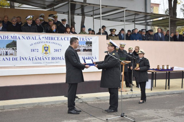 145 de ani de învăţământ românesc de marină, sărbătoriţi la Constanţa