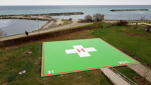 INVESTIŢII ÎN SĂNĂTATE. Heliport modern la Spitalul Municipal Mangalia