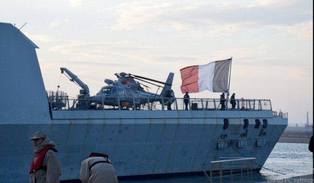 Escala unei fregate franceze în Portul Constanţa