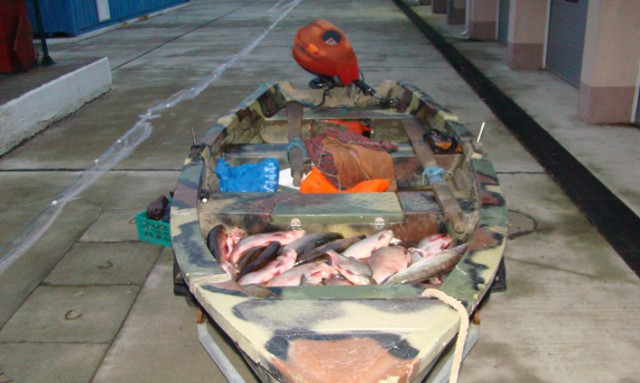 Peste 70 kg peşte fără documente legale, confiscate de poliţiştii de frontieră tulceni