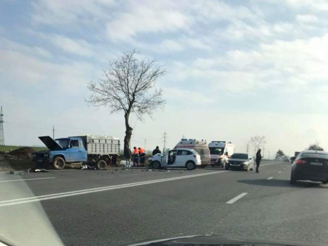 Accident rutier la ieşire din localitatea Ovidiu: un bebeluş a fost RĂNIT