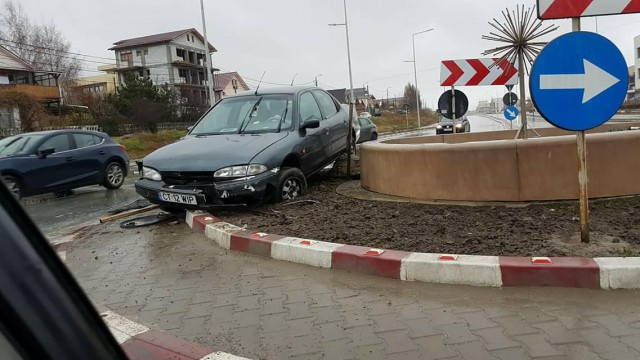 Încă un accident rutier în sensurile giratorii din Năvodari