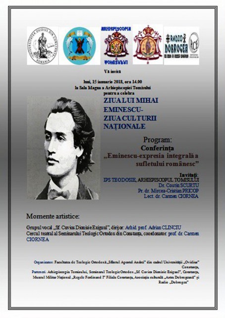Manifest cultural de „Ziua lui Eminescu”, la Constanţa