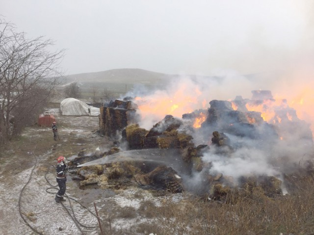 Incendiu în localitatea Mihai Bravu! Pompierii au intervenit de urgenţă
