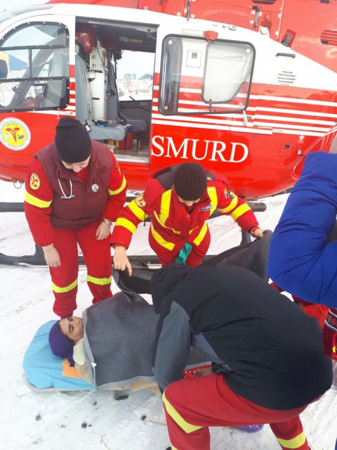 O gravidă din Tulcea a fost preluată cu elicopterul SMURD
