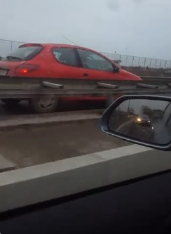 PERICOL în traficul constănțean! A mers pe CONTRASENS pe podul IPMC - VIDEO