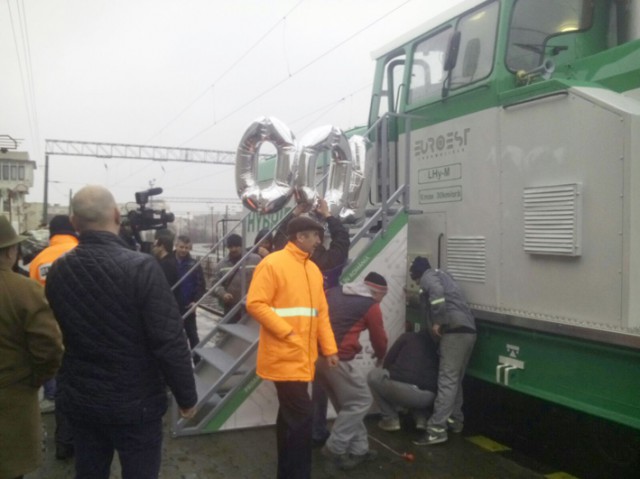 Premieră: prima locomotivă hidrid, prezentată în Gara Constanţa