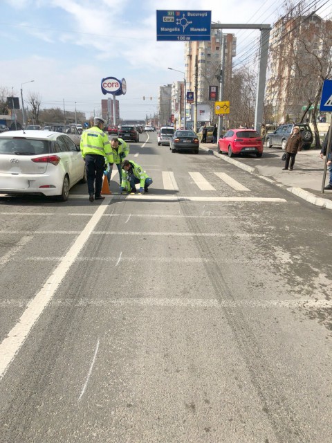 Un pieton a fost accidentat în zona Cora Brătianu