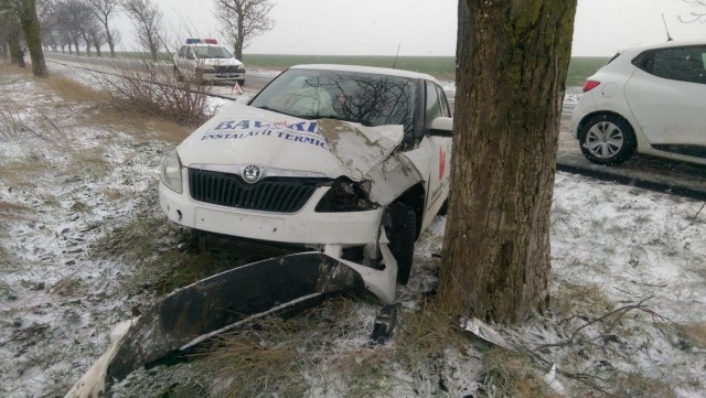IMPACT TERIBIL: A intrat cu mașina în copac!