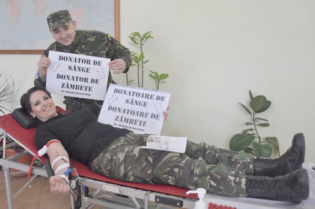 Militarii constănțeni, donatori de speranță la viață!