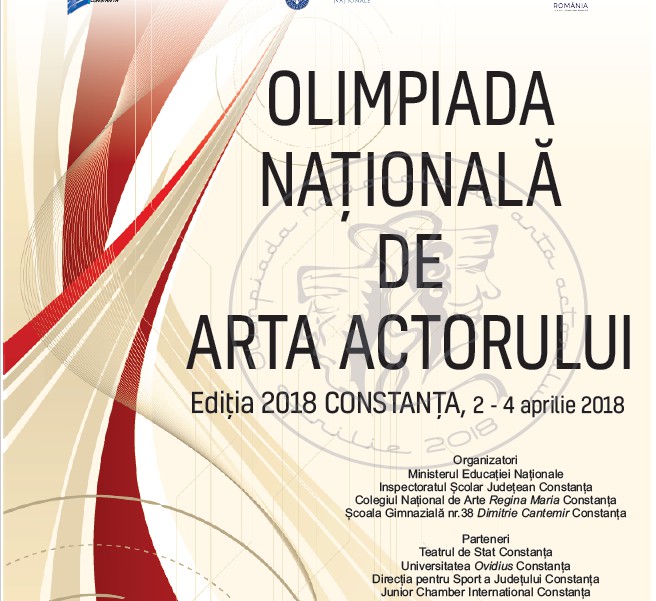 În perioada 2-4 aprilie 2018, Constanța găzduiește în premieră Olimpiada Națională de Arta Actorului