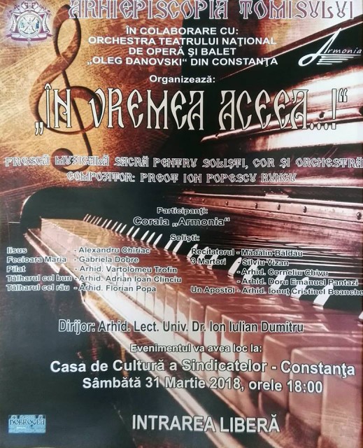 Concertul prepascal „În vremea aceea…”, la Constanța