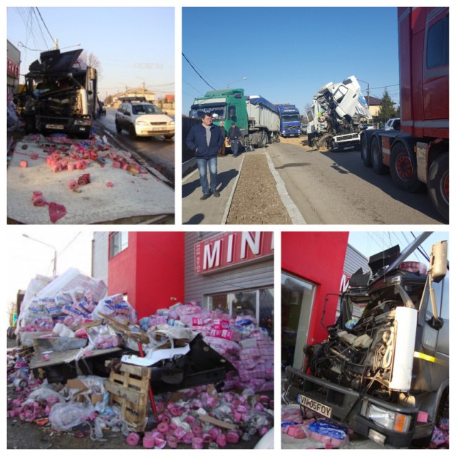 PERICOL în Valu lui Traian din pricina TIRURILOR care staţionează pe marginea drumului!