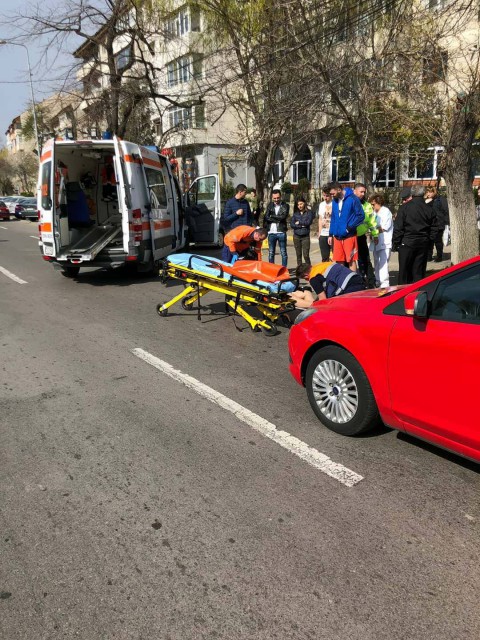 Accident pe bulevardul Mamaia: a traversat prin loc nepermis!