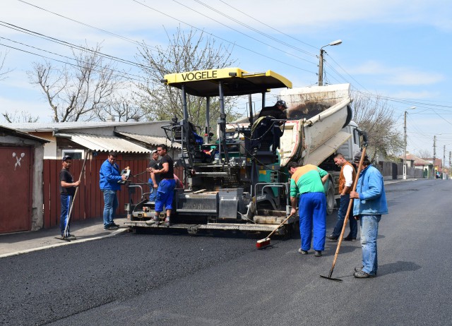Stradă asfaltată în Cernavodă