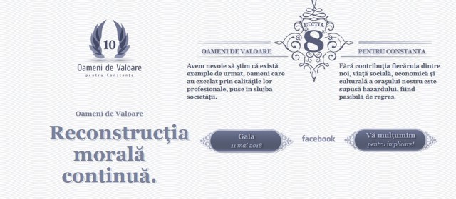 Iată cine sunt premianţii Galei „10 Oameni de valoare pentru Constanţa” 2018