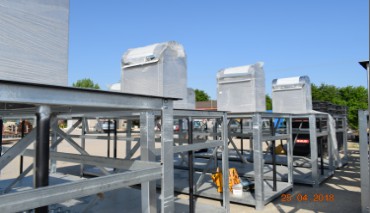 10 platforme subterane cu sistem hidraulic au sosit la Cernavodă