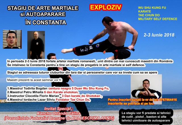 Constănţenii pot învăţa tehnici de arte marţiale de la maeştri renumiţi!