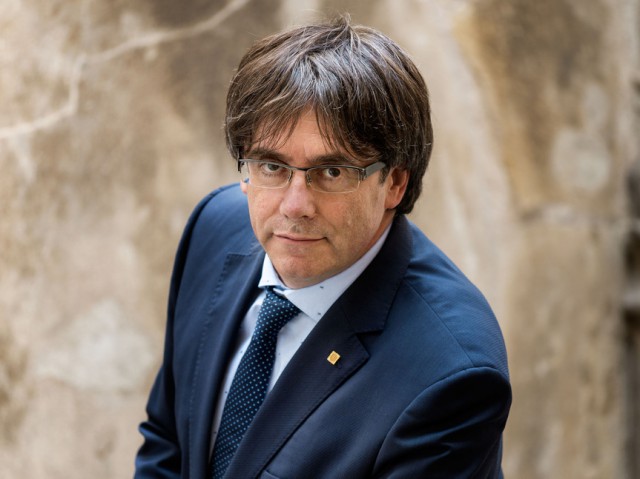 Carles Puigdemont şi-a prezentat candidatura în alegerile pentru PE