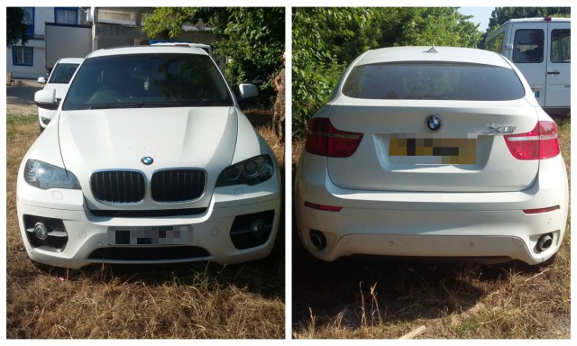 A vrut să iasă din țară, pe la Ostrov, cu un BMW X6 care figura ca furat!