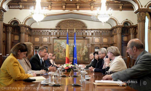 Iohannis, întrevedere cu reprezentanţii Comisiei de la Veneţia