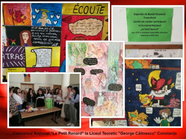 Expoziţie de Bandă Desenată Francofonă, la Liceul Teoretic „George Călinescu“ din Constanţa