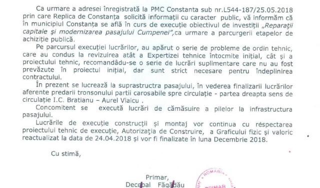 Podul de la Butelii. Oficial, de la Primăria Constanţa: când vor fi gata lucrările Podul de la Butelii. Oficial, de la Primăria Constanţa: când vor fi gata lucrările