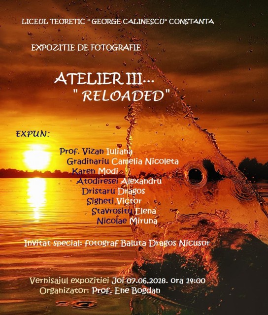 'Atelier III... reloaded': Vernisaj organizat de elevii Liceului Teoretic ‘George Călinescu’
