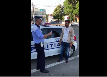 Prins la volanul unei mașini neînmatriculate. Ce spune șoferul VIDEO