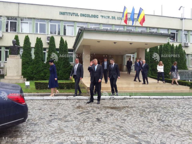 Klaus Iohannis a vizitat Institutul Oncologic din Cluj