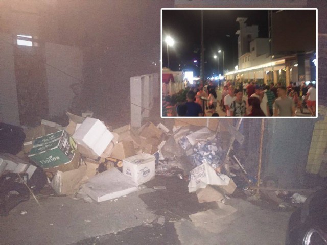 Cele două feţe ale staţiunii Mamaia: Gunoaiele din spatele ‘gheretelor’, eclipsate de luminile şi muzica de pe faleză!